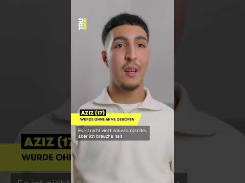 Leben ohne Arme: Aziz (17) kann fast alles mit seinen Füßen I TRU DOKU #trudoku #funk #zdf #alltag