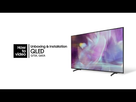 How to unbox and install the QLED | Samsung