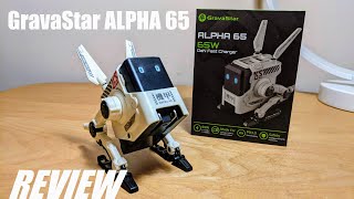Vido-Test : REVIEW: GravaStar Alpha 65 - Robotic 65W GaN Fast Charger for Laptops & Smartphones - Cool Design!