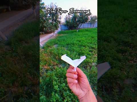 Real Paper Boomerang Test – It Actually Comes Back! 😱🌀