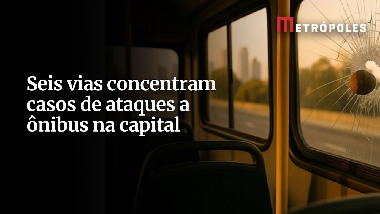 Seis vias concentram casos de ataques a ônibus na capital