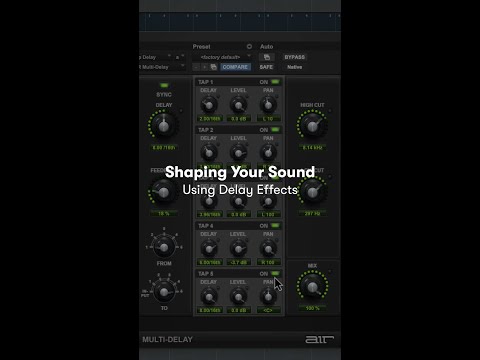 Learn how to use audio delay effects in episode three of Shaping Your Sound