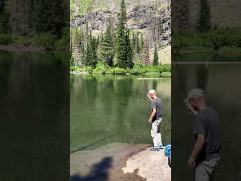 Tenkara for cutthroat on Snyder Lake in Glacier National Park