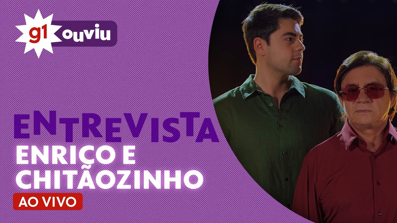 Chitãozinho e Enrico Lima são entrevistados no g1 Ouviu ao vivo desta terça feira 5