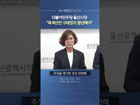 민주당 울산시당 "흑색선전 구태정치 <strong>중단하라</strong>"