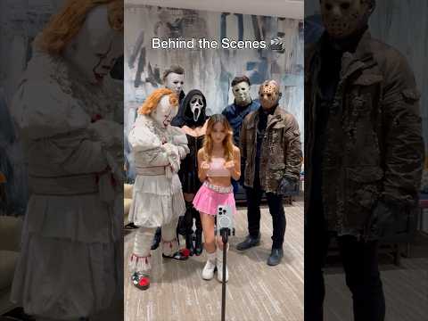 Behind the Scenes with my Scary friends 🤣 | Andra Gogan