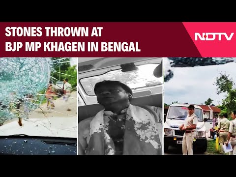 Khagen Murmu News | BJP MP Khagen Hit On Head, Left Bleeding After Stones Thrown In Bengal