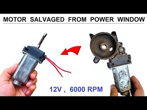 Do Not Throw Away your Toyota Power Window Motor - 12v 10 Amps DC Motor Salvage DIY