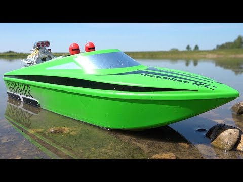 UPGRADED 6S V2 THRASHER XL JOLLY GREEN JET BOAT w/ BiLGE PUMP from StreamlineRC! | RC ADVENTURES - UCxcjVHL-2o3D6Q9esu05a1Q