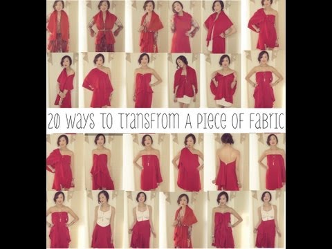 20 Ways To Transform A Piece of Fabric Into A Shirt, Skirt, & Dress | Transformation - UCZpNX5RWFt1lx_pYMVq8-9g