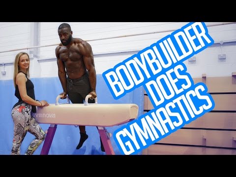 BodyBuilder Doing Gymnastics | How to Front Flip | Gabriel Sey