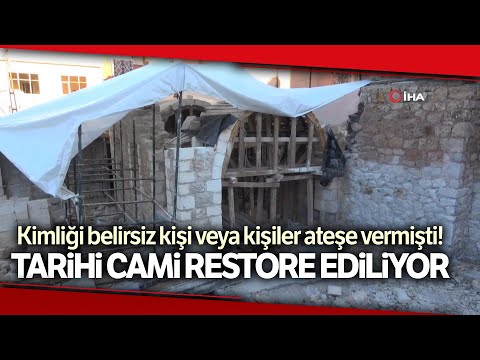 Siirt’te Ateşe Verilen 130 Yıllık Camide Restorasyon Çalışması Başladı