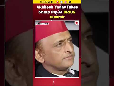 #Watch Akhilesh Yadav Takes <strong>Sharp</strong> Dig At BRICS Summit: SP Chief’s Big Attack | NewsX
