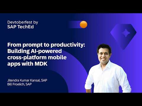 Building AI-powered cross-platform Mobile apps with Mobile Development Kit (MDK)