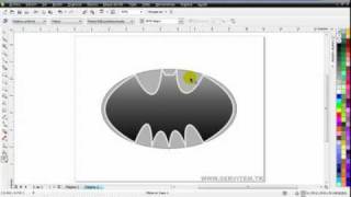 Curso de CorelDraw X5 - Crear logo Batman, herramienta forma - Part 4 -  YouTube