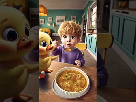 बत्तख ने अपने दोस्त के लिए मैगी बनाई😛😱 #duck #duckybhai #cartoon #shorts