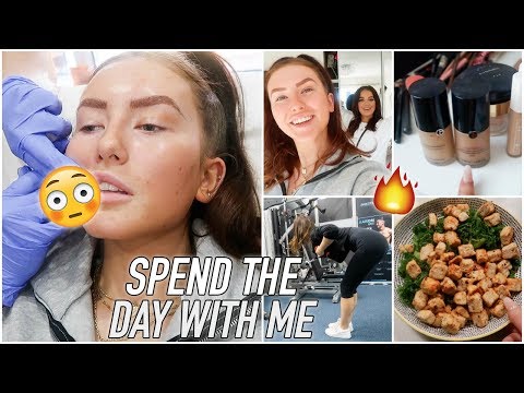 SPEND THE DAY WITH ME! Filler, lunch with Mads, gym & more! | Hannah Renée - UCie_G2zjmwYBKPQeq8r4BJw