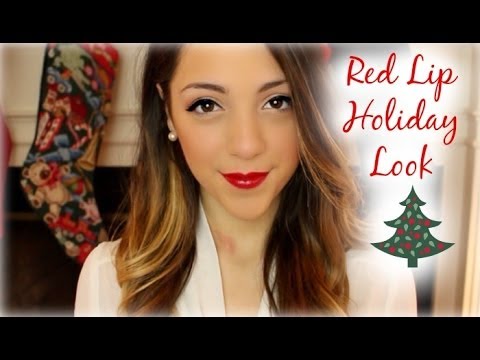 Red Lip Holiday Make-Up Look Tutorial by Niki - UCuVHOs0H5hvAHGr8O4yIBNQ