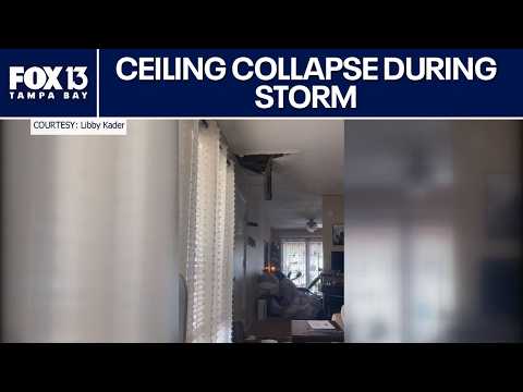 Florida renter faces delayed repairs after ceiling collapse during storm