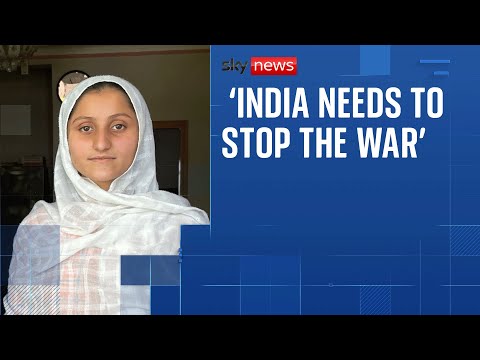 Residents in Pakistan-administered Kashmir react to strikes