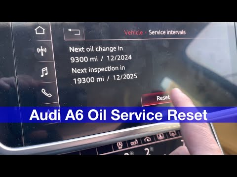 Hoe reset je het olielampje van de Audi A6?