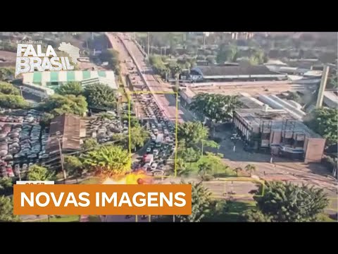 Novas imagens mostram queda de avião na Avenida Marquês de São Vicente