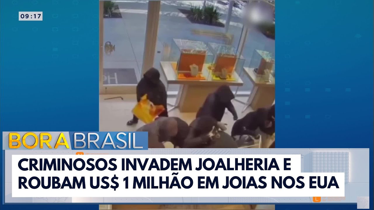 Criminosos invadem joalheria e roubam US$ 1 milhão em joias nos EUA
