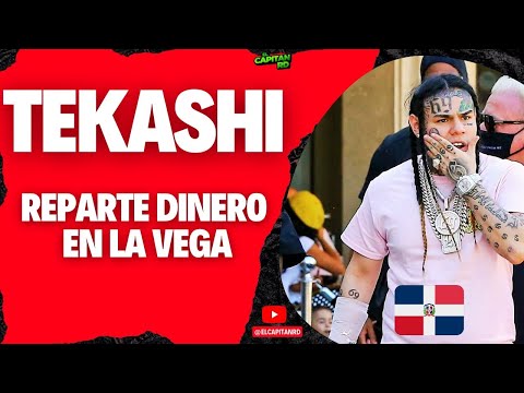 Tekashi 69 regalando dinero en La Vega