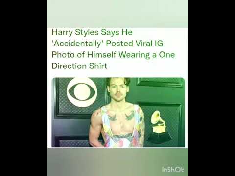 Harry Styles Says He 'Accidentally' Posted Viral IG Photo of Himself Wearing a One Direction Shirt