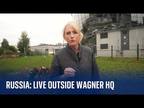 Wagner headquarters sees Russians bring flowers in St Petersburg