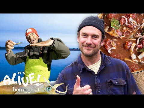Brad Goes Squid Fishing | It's Alive | Bon Appétit