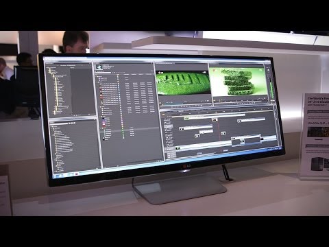 LG 34-inch UltraWide QHD Monitor First Look - CES 2014 - UCR0AnNR7sViH3TWMJl5jyxw