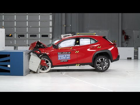 2023 Lexus UX updated moderate overlap IIHS crash test