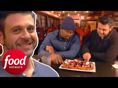 Super Bowl Inspired Food With NFL Pros! I Secret Eats With Adam Richman
