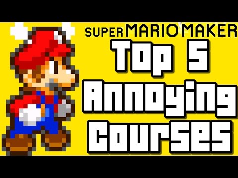 Super Mario Maker TOP 5 ANNOYING Courses (Wii U) - UChnz1eAo9SfuDfqFZt1KFtA