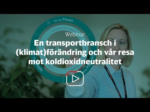 En transportbransch i (klimat)förändring och vår resa mot koldioxidneutralitet | DB Schenker Sverige