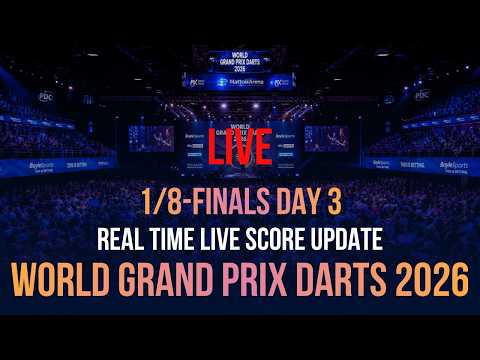 World Grand Prix Darts 2026 | 1/8-Finals Day 3 | Live Score Update