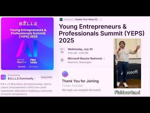 YEPS 2025 (Seattle Tech Week)  Fluidworks - Building the Best Onboarding Experience for Modern SaaS