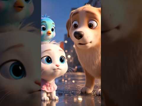 part 2 Lost Kitten in the City. kitten ever find his mother again? #aicatvideo #catlovers #shorts poster