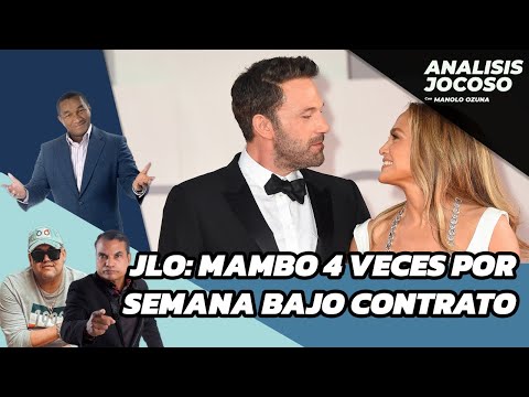 QUE BARBARA! JLO PIDE A MAMBO 4 VECES POR SEMANA EN SU CONTRTATO DE MATRIMONIO