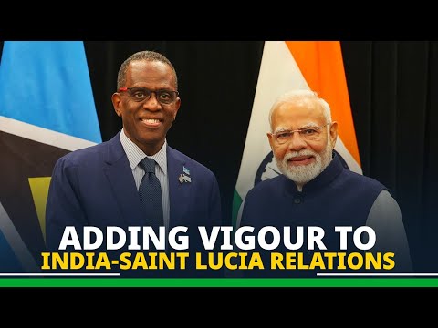 PM Modi holds bilateral meeting with PM Philip J. Pierre of Saint Lucia