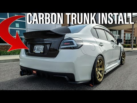 CARBON FIBER TRUNK INSTALL *GONE WRONG* 15+ WRX/STI Subaru *VIS*