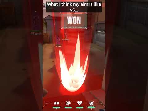 What I think my aim's like vs What it's actually like #gaming #valorantgaming #valo