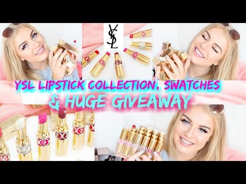 YSL Lipstick Collection + Swatches & Giveaway!! | Lucy Flight - UCYAbuPc61VPEVEwBLlY1D2g