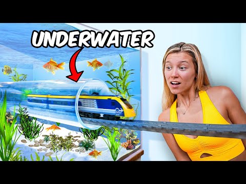 I Built a Giant LEGO Railway for my Fish This week, I built a giant LEGO railway to create an underwater LEGO theme park! There are tunnels t