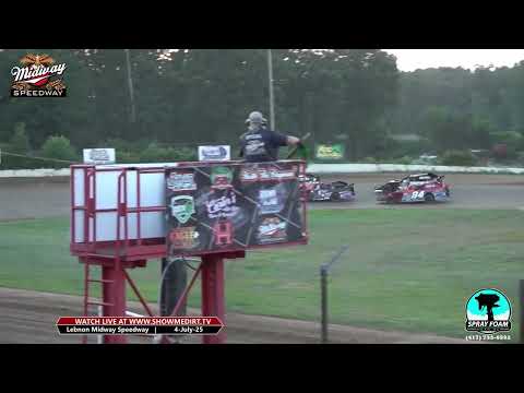 Heat Races * Fireworks Spectacular * Lebanon Midway Speedway - 4 July 2025 - dirt track racing video image