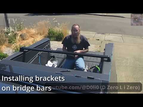 2024 Tesla CyberTruck x32 CyberTruckCO Roof Rack Unboxing Install Spare Tire