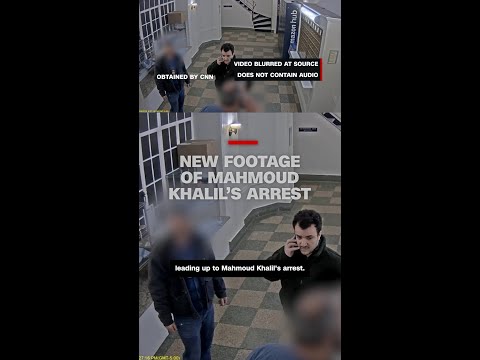 Mahmoud Khalil's arrest lead up seen in new video