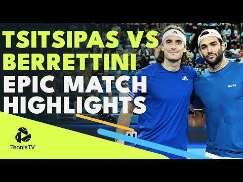 Stefanos Tsitsipas vs Matteo Berrettini EPIC Match! | United Cup 2023 Highlights