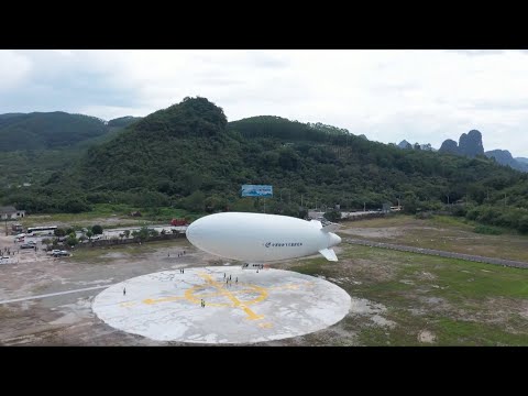 AS700 civilian manned airship begins 20-day trial in S China